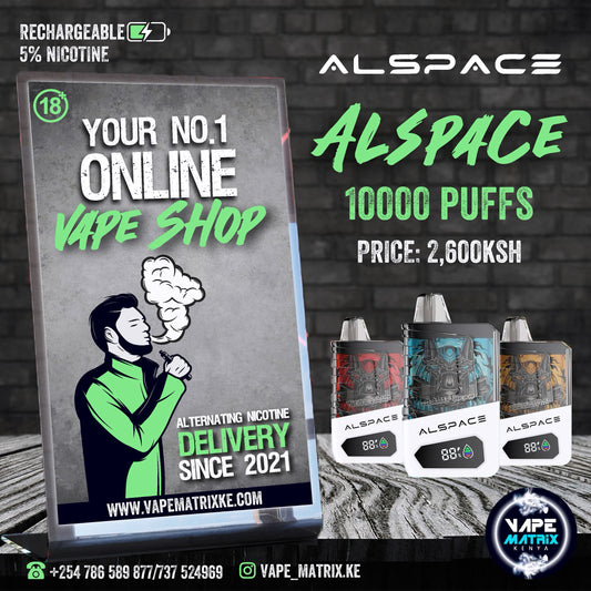 KK ALSPACE 1, PUFFS 5% NIC